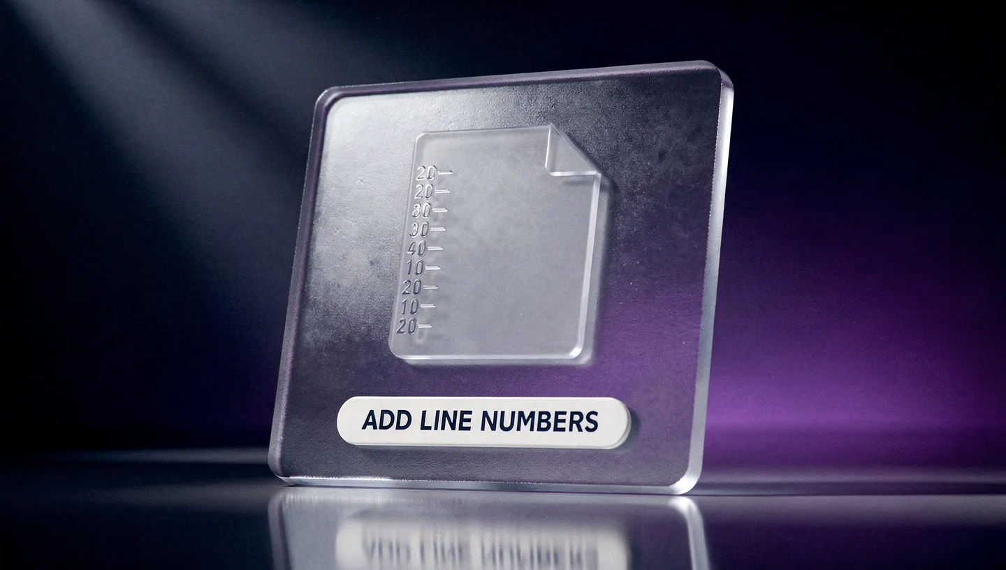 Add Line Numbers