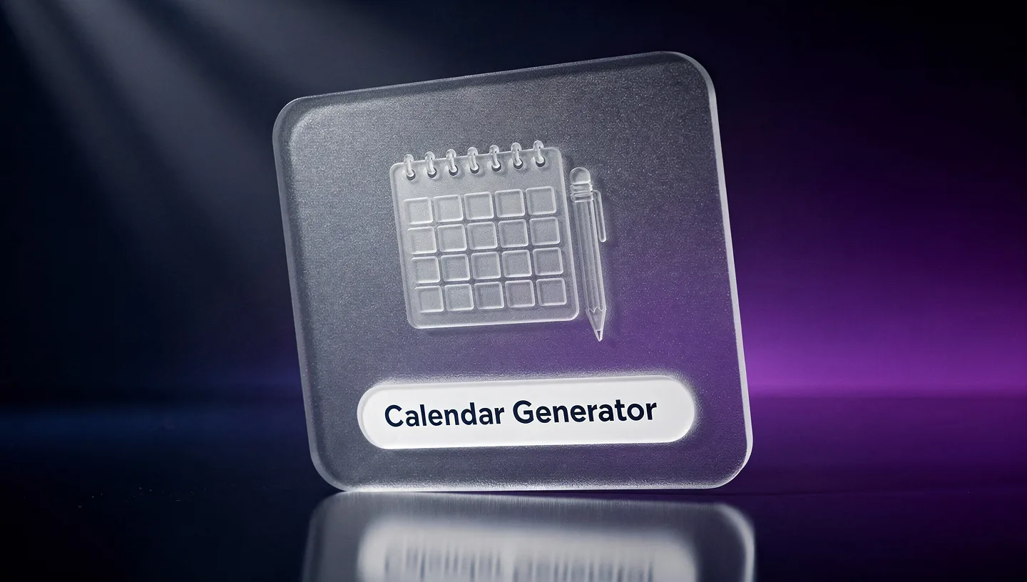 Printable Calendar Generator