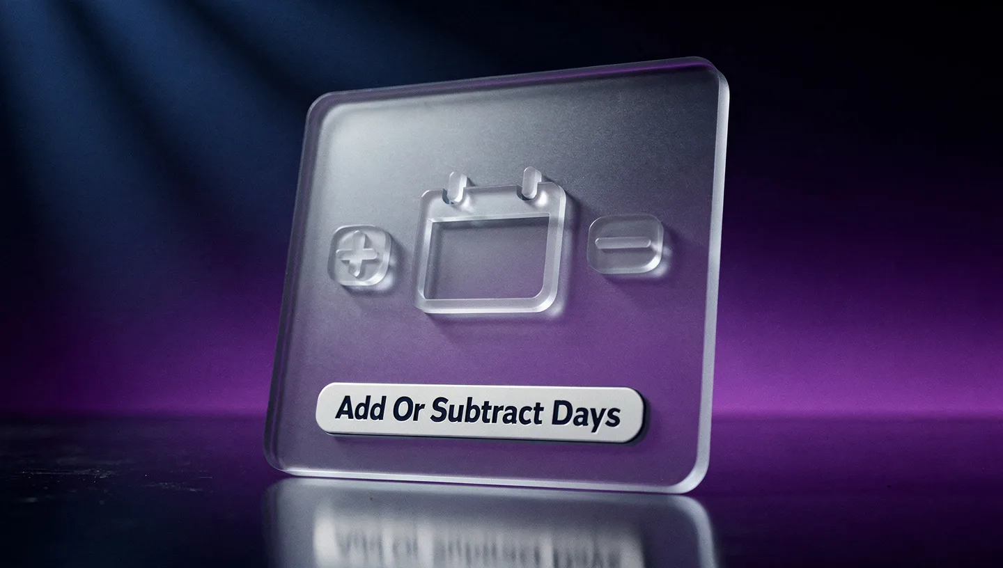 Add or Subtract Days