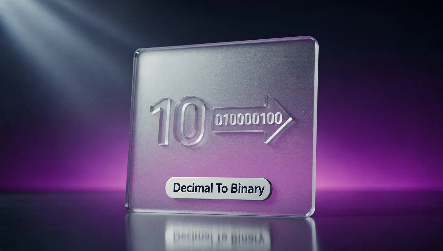 Decimal to Binary