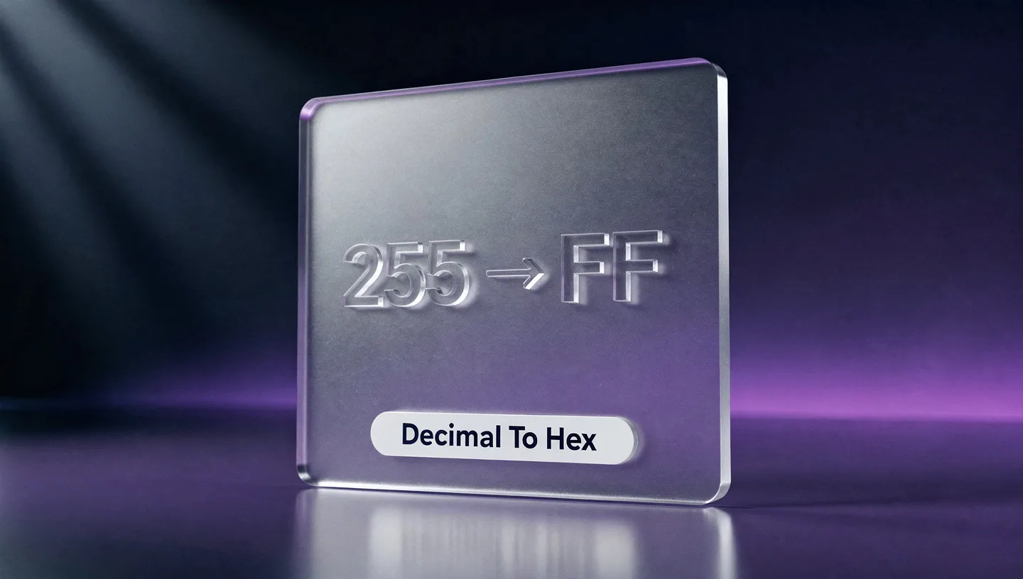 Decimal to Hex