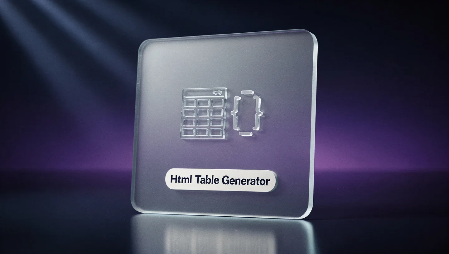 HTML Table Generator
