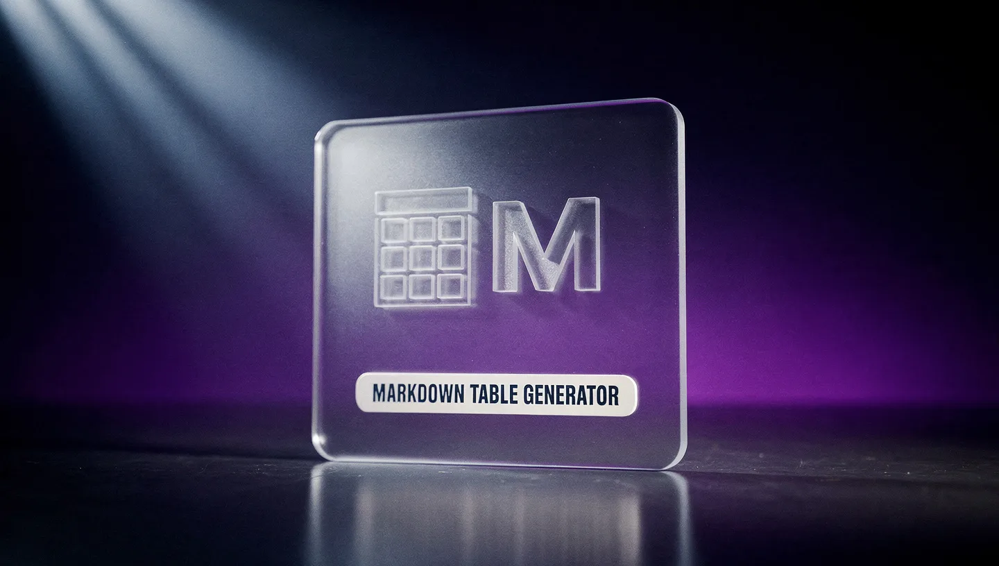 Markdown Table Generator
