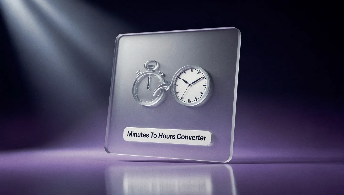 Minutes to Hours Converter